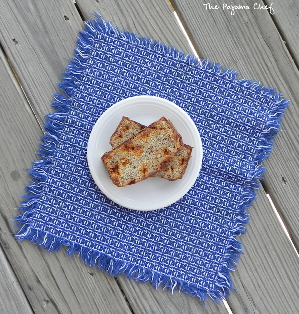 Sweet spiced banana bread with butterscotch chips! A fun new twist on everyone's favorite "use up the bananas on the counter" recipe. :)