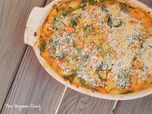 Who doesn't love mac and cheese? This version is fancied up with some lentils and veggies for a more complete version of a childhood favorite.