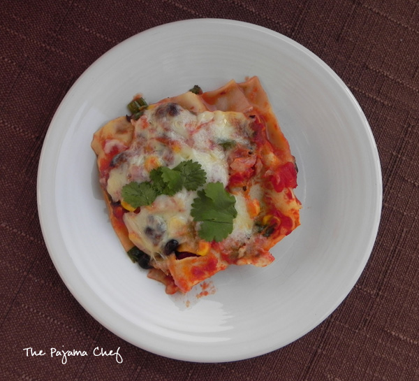 Mexican Lasagna... this epic (vegetarian) meal is weeknight-friendly, pantry-friendly, and oh so tasty! I definitely need to make this dish more often. Enjoy!