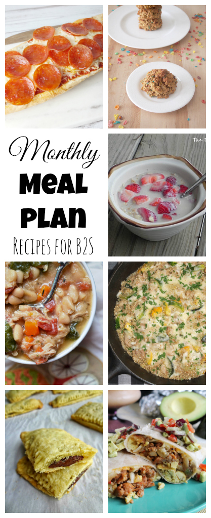 Back to School Meals for August