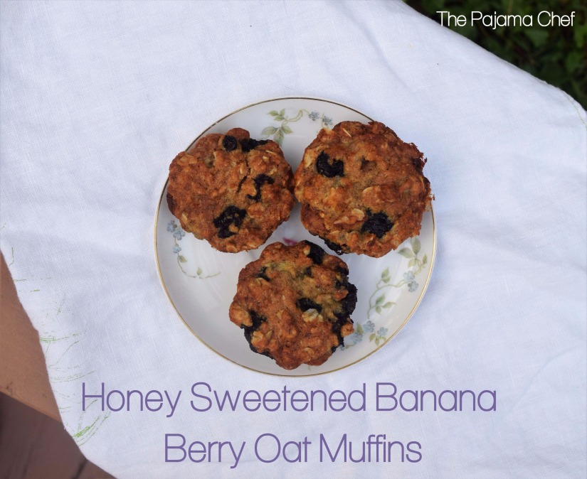 Easy banana berry oat muffins, sweetened with honey, are a great breakfast or snack. Little ones love these and so do big people too! #fantasticalfoodfight #honey #healthy #toddlerrecipes