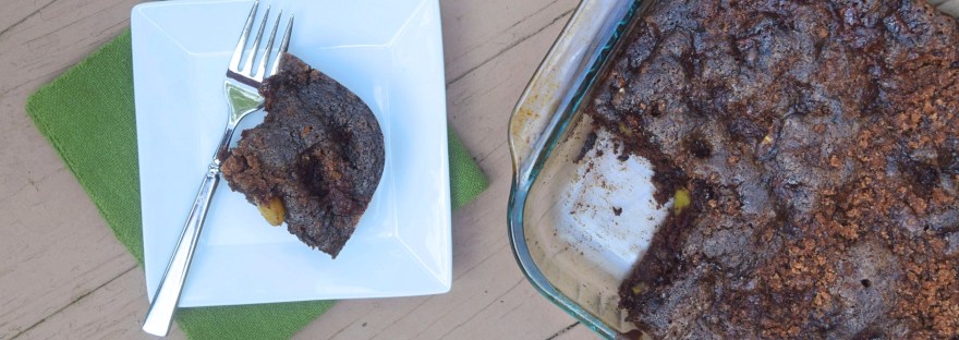 Chocolate Cinnamon Sugar Apple Cake - Sweet chocolate cake studded with fresh apples and topped with cinnamon sugar... this fall favorite is sure to please! #Choctoberfest #ImperialSugar #sponsored #ad