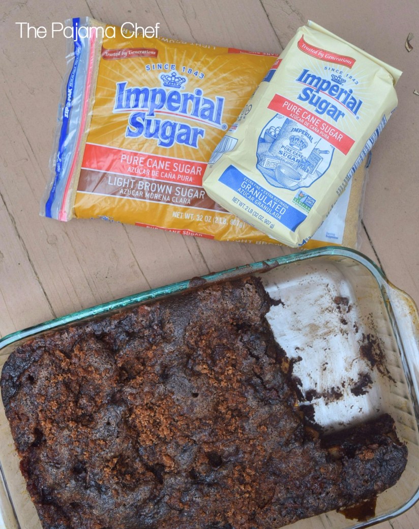Chocolate Cinnamon Sugar Apple Cake - Sweet chocolate cake studded with fresh apples and topped with cinnamon sugar... this fall favorite is sure to please! #Choctoberfest #ImperialSugar #sponsored #ad