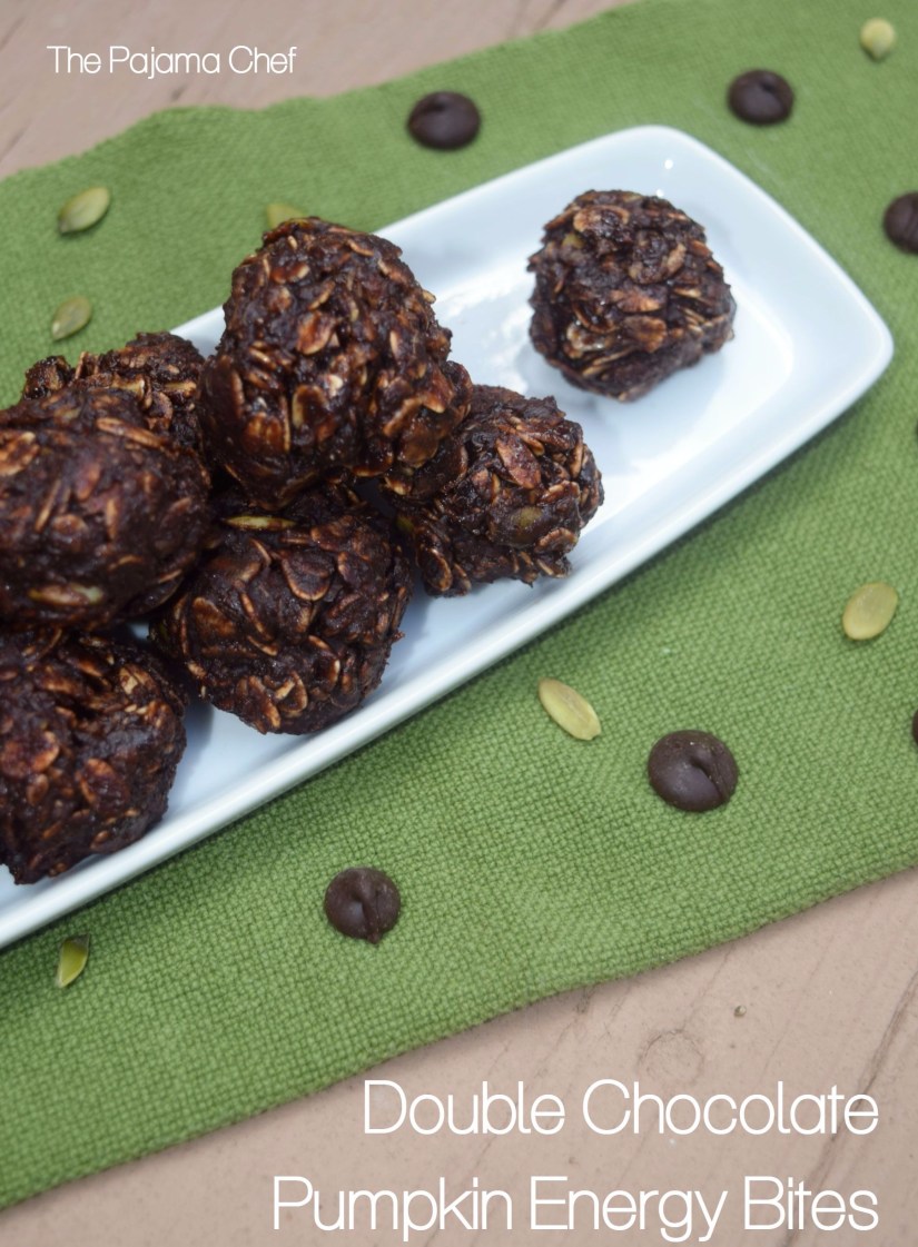 This post for #Choctoberfest is sponsored by Barlean's. I have received sample products for writing this post. All content and opinions are mine. These Double Chocolate Pumpkin Energy Bites are a healthy sweet treat... and they pretty much taste like a brownie, so there's that too.