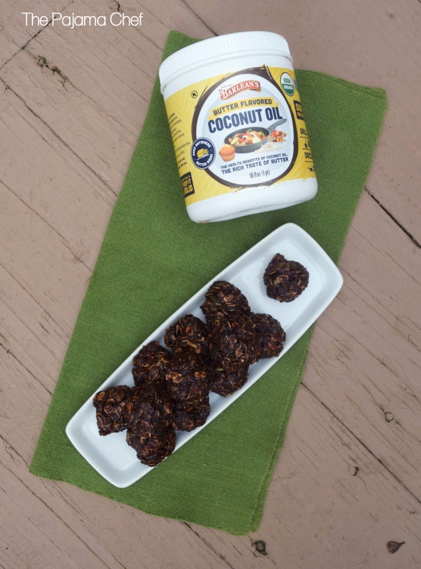 This post for #Choctoberfest is sponsored by Barlean's. I have received sample products for writing this post. All content and opinions are mine. These Double Chocolate Pumpkin Energy Bites are a healthy sweet treat... and they pretty much taste like a brownie, so there's that too.