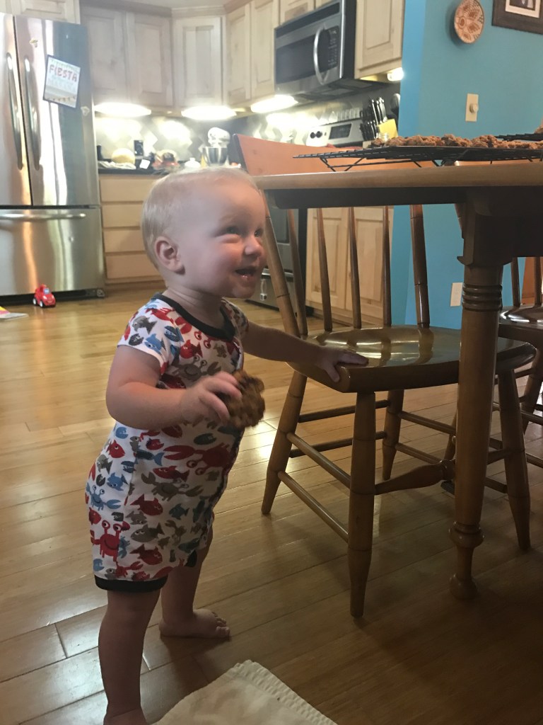 Cookies! But not just any cookies... these Soft Flourless Kitchen Sink Cookies are filled with oats, peanut butter, pretzels, butterscotch, and CHOCOLATE!  Duh. They're absolutely irresistible and a great way to cap off #Choctoberfest!