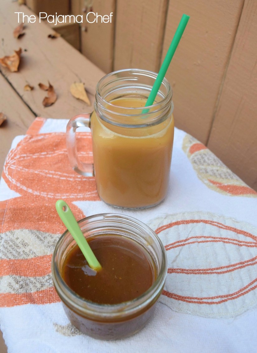 Pumpkin Spice Coffee Syrup + Cold Brew Coffee Method #steviva #sweetandeasy | thepajamachef.com