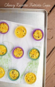 Cheesy ricotta frittata cups in celebration of Jenna Blum's newest novel, The Lost Family.  #TheLostFamilySupperClub