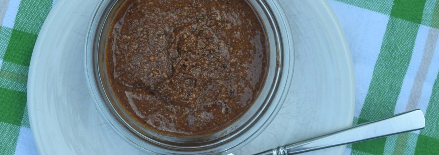 Jump on the homemade nut butter train with this chocolately spread with a bit of cookie dough flair! This #Choctoberfest recipe is made with delicious Barlean's Butter Flavored Coconut Oil.