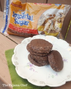 Chocolate slice and bake cookies... cardamom and orange flavors are so warm and perfect for the holiday season! I made these cookies for #Choctoberfest with the help of our Gold Sponsor, Imperial Sugar!